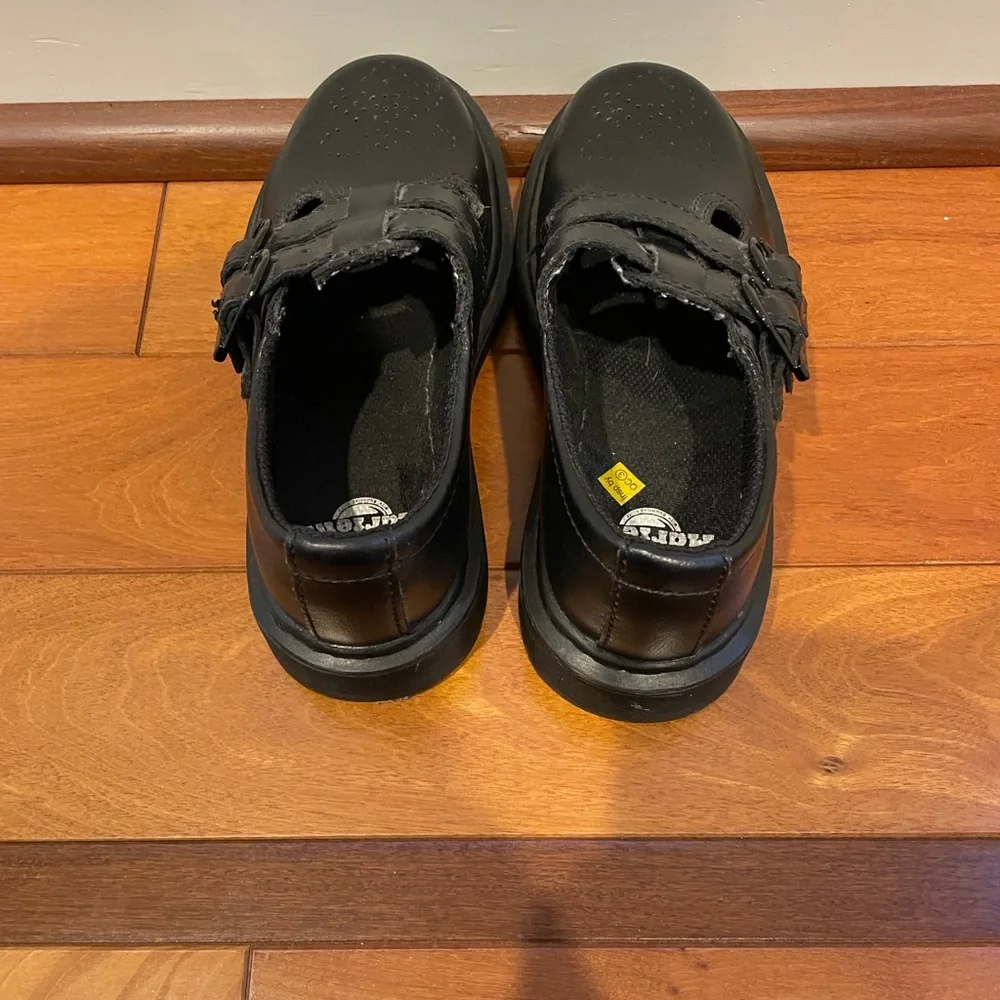 Dr Marten Kids Size 12 Black Mary Jane’s Style 8065 - Picture 2 of 14